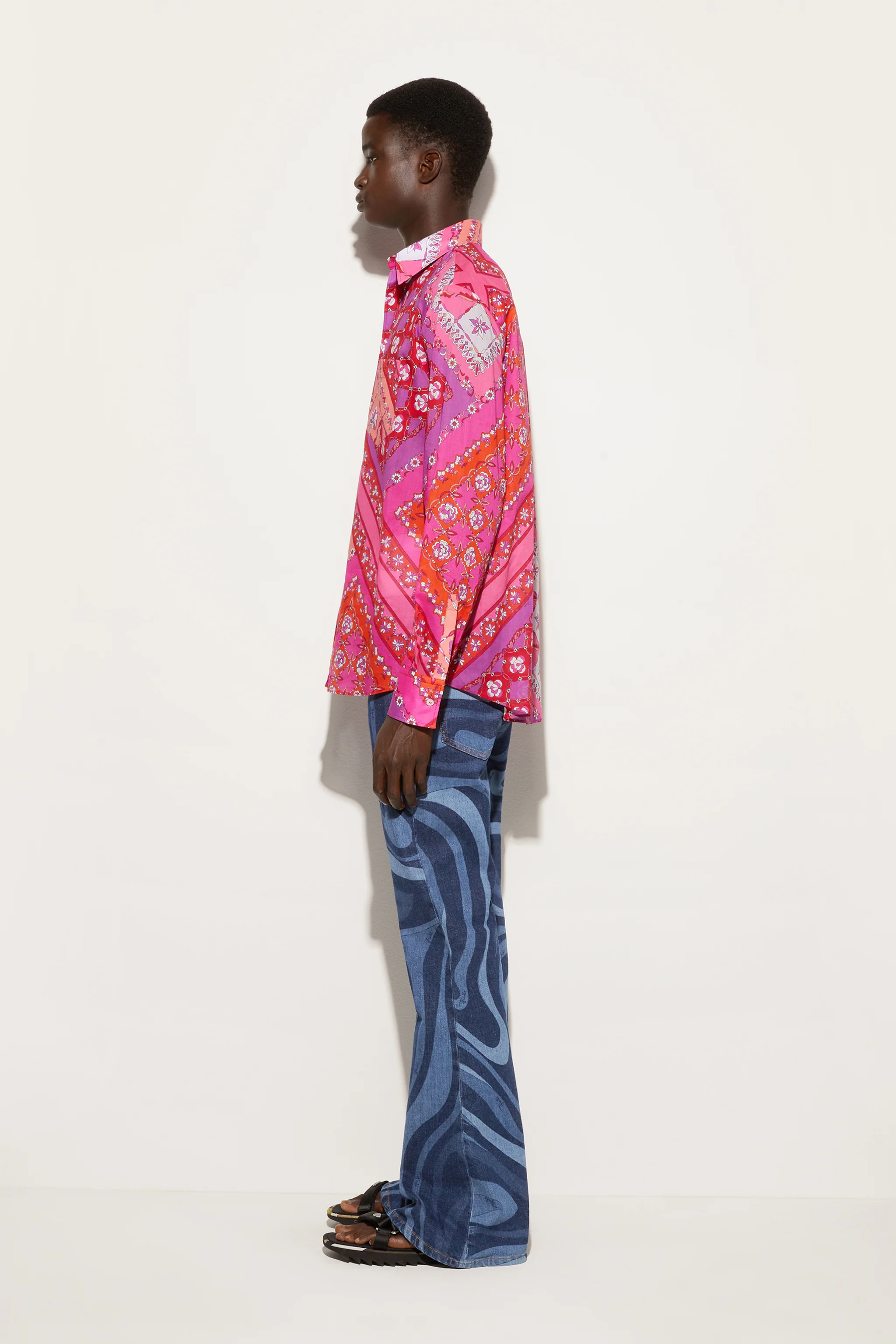 Camicia Oversize in Stampa Festa - Image 3