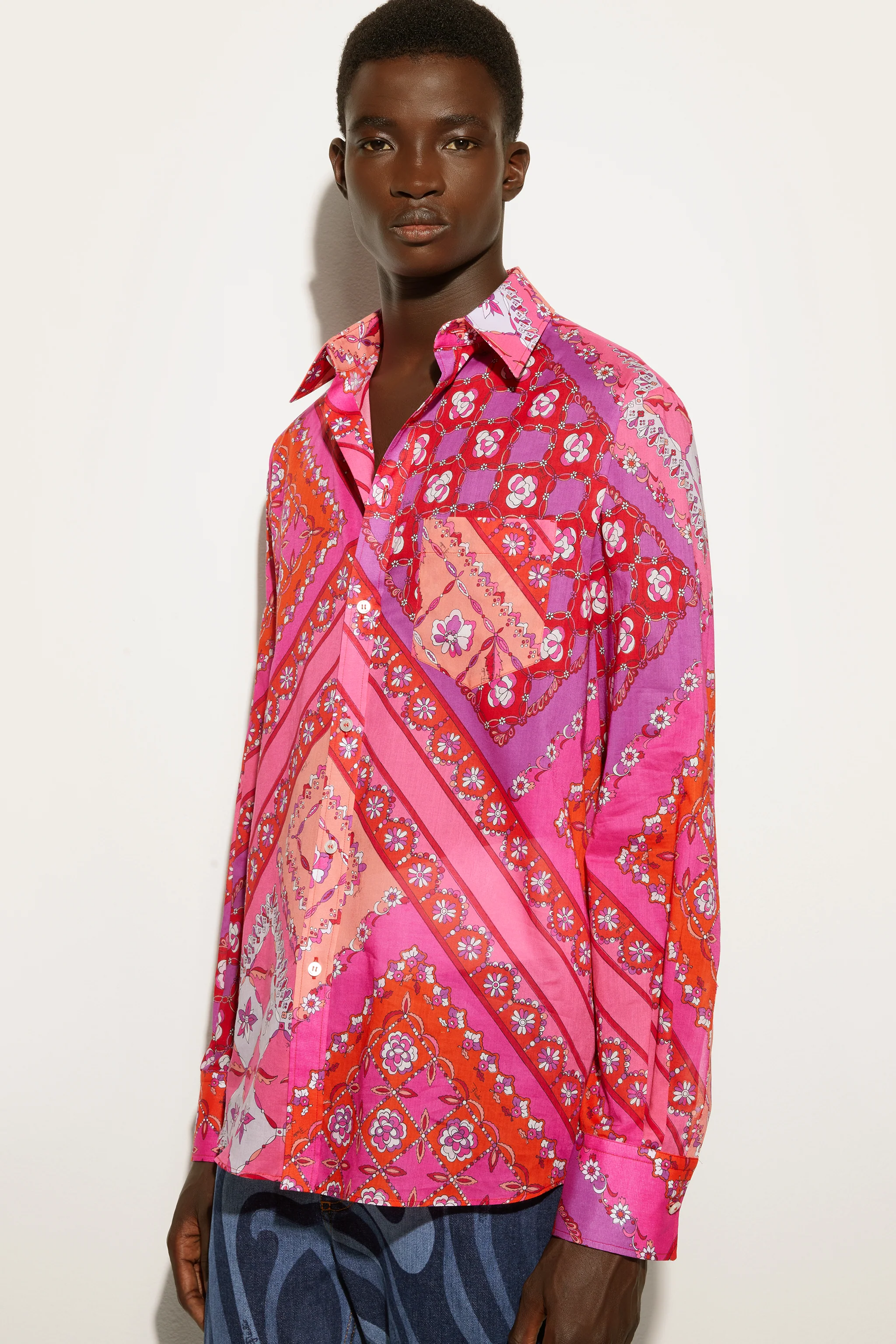 Camicia Oversize in Stampa Festa - Image 5