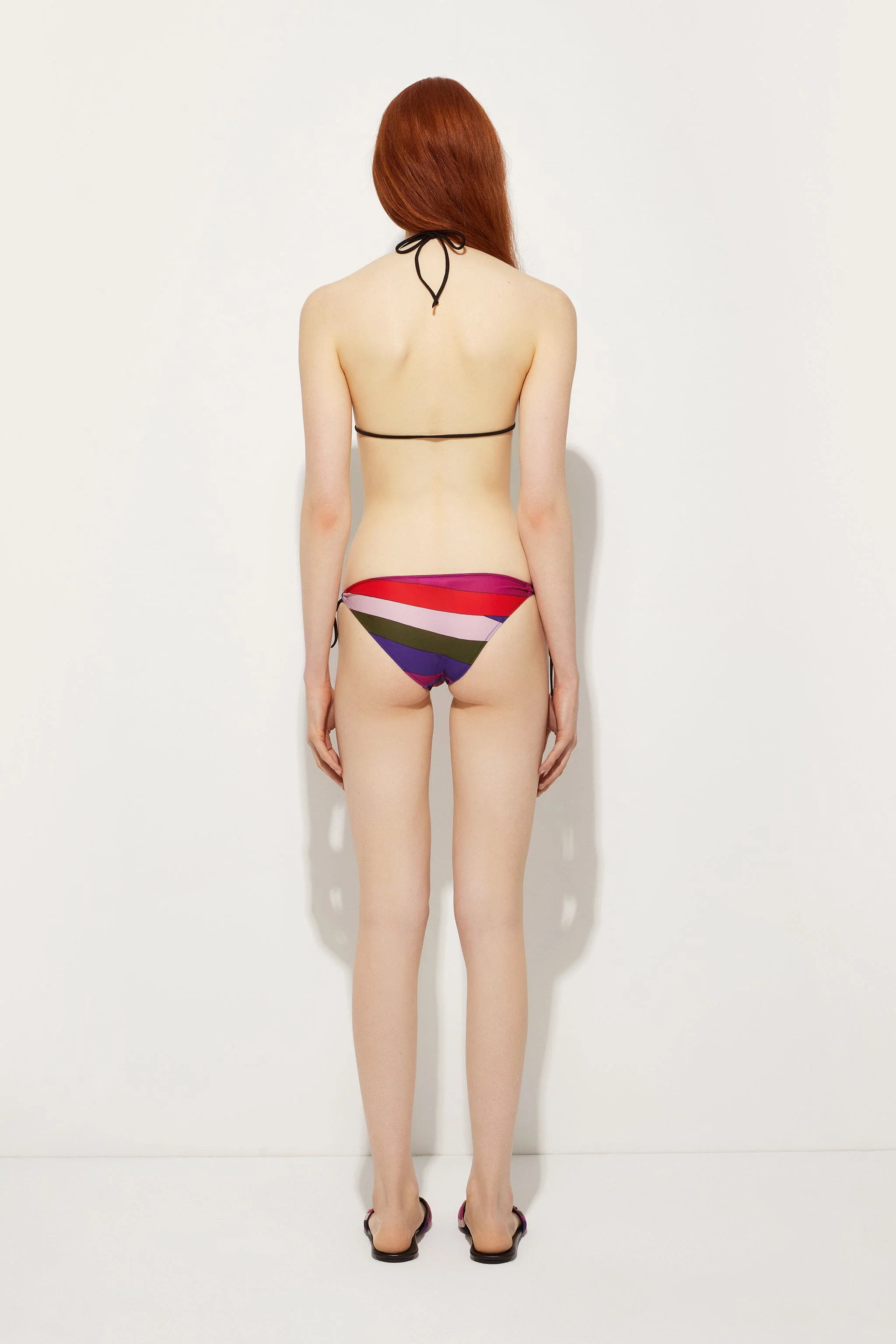 Slip Bikini con Laccetti in Stampa Iride - Image 4