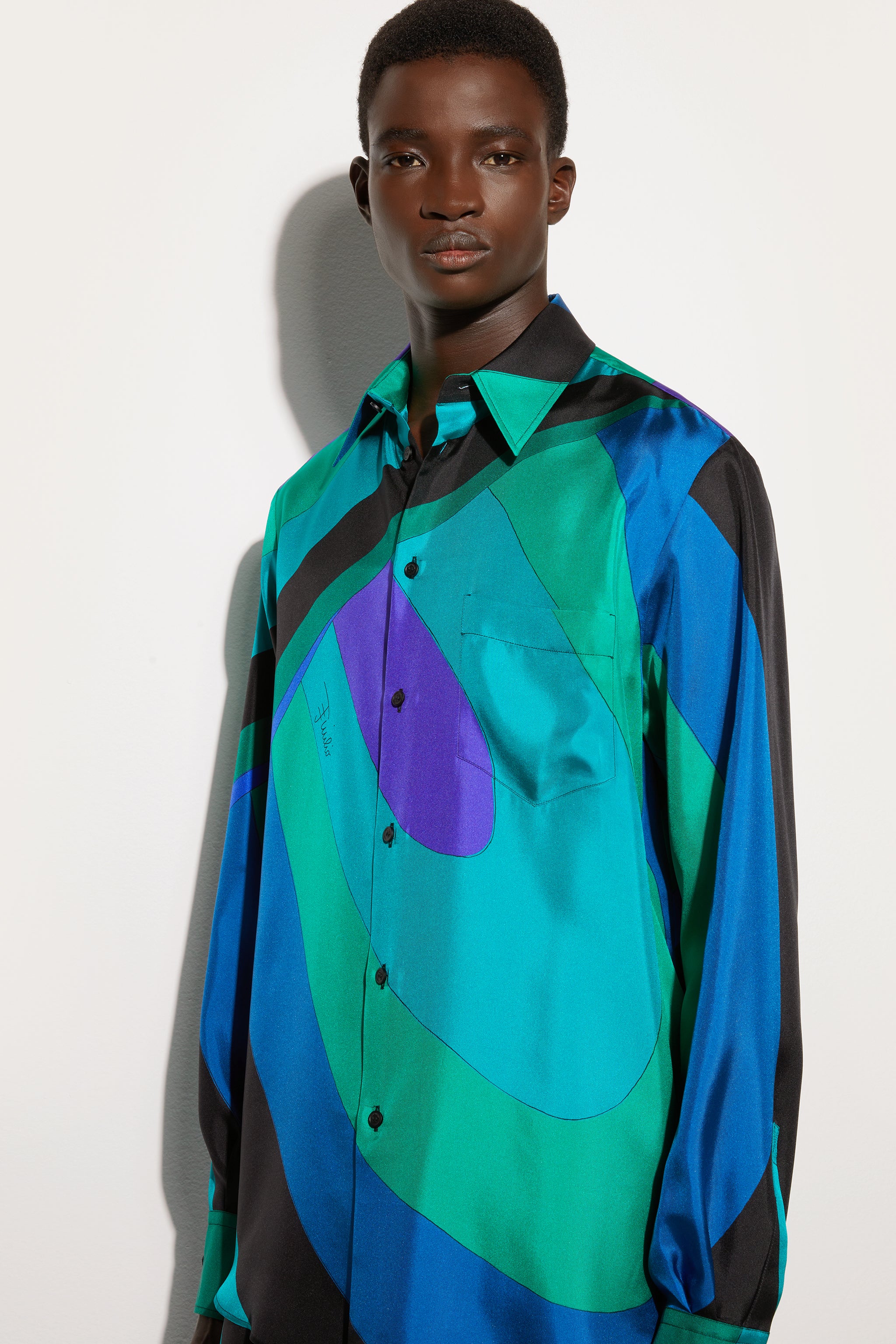 Camicia in Stampa Iride - Image 5