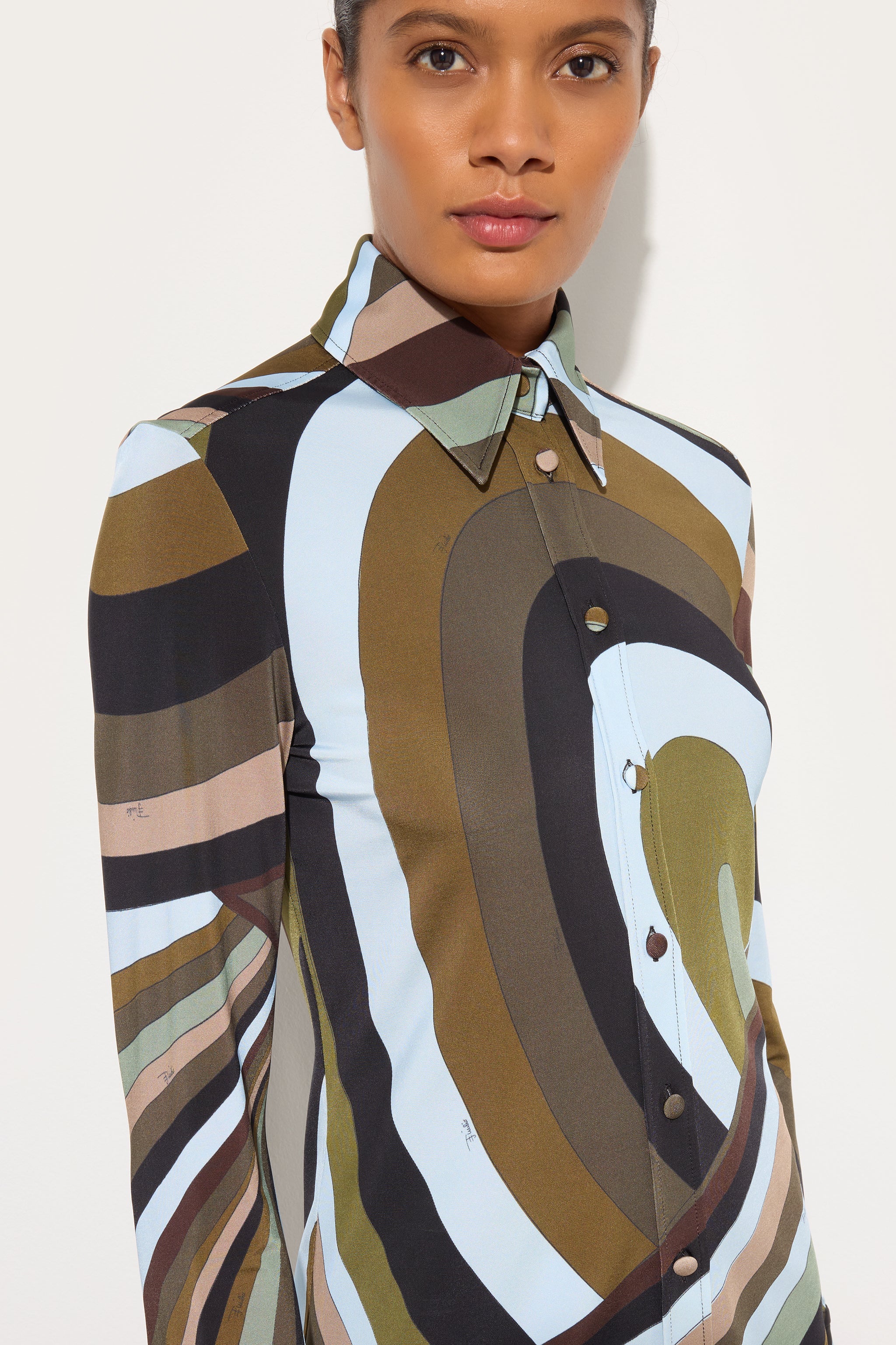 Camicia in Stampa Iride - Image 5