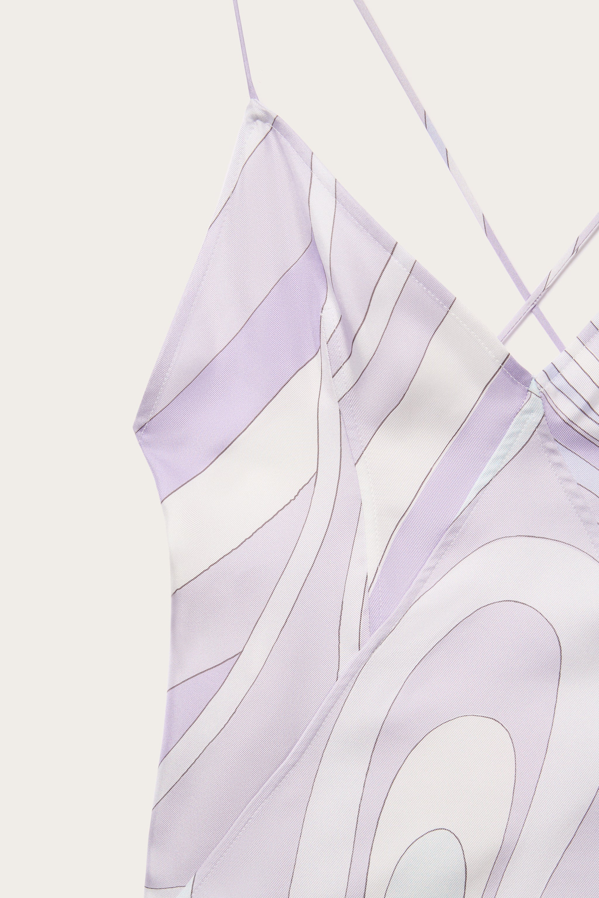 Abito in Silk Twill in Stampa Iride - Image 3