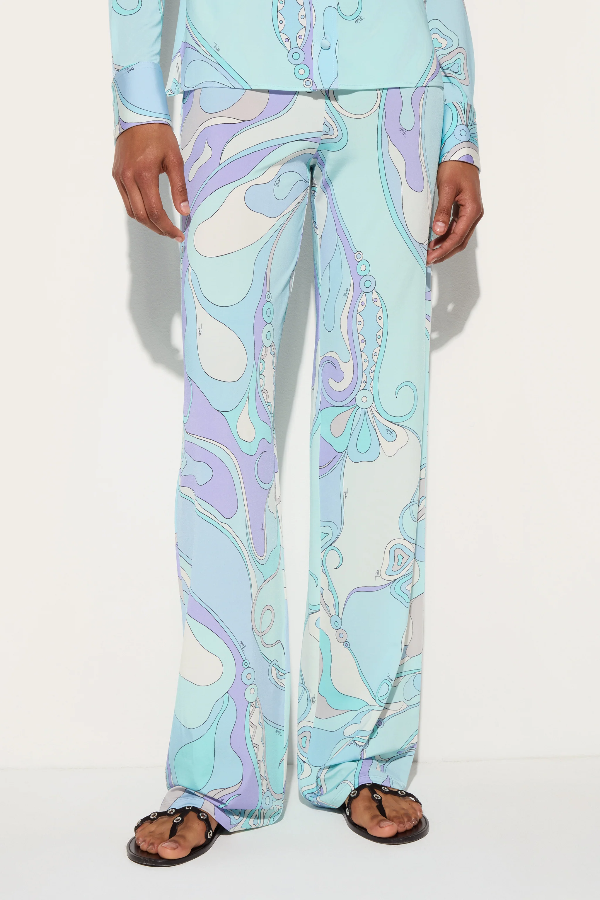 Pantaloni con Stampa Orchidee - Image 5
