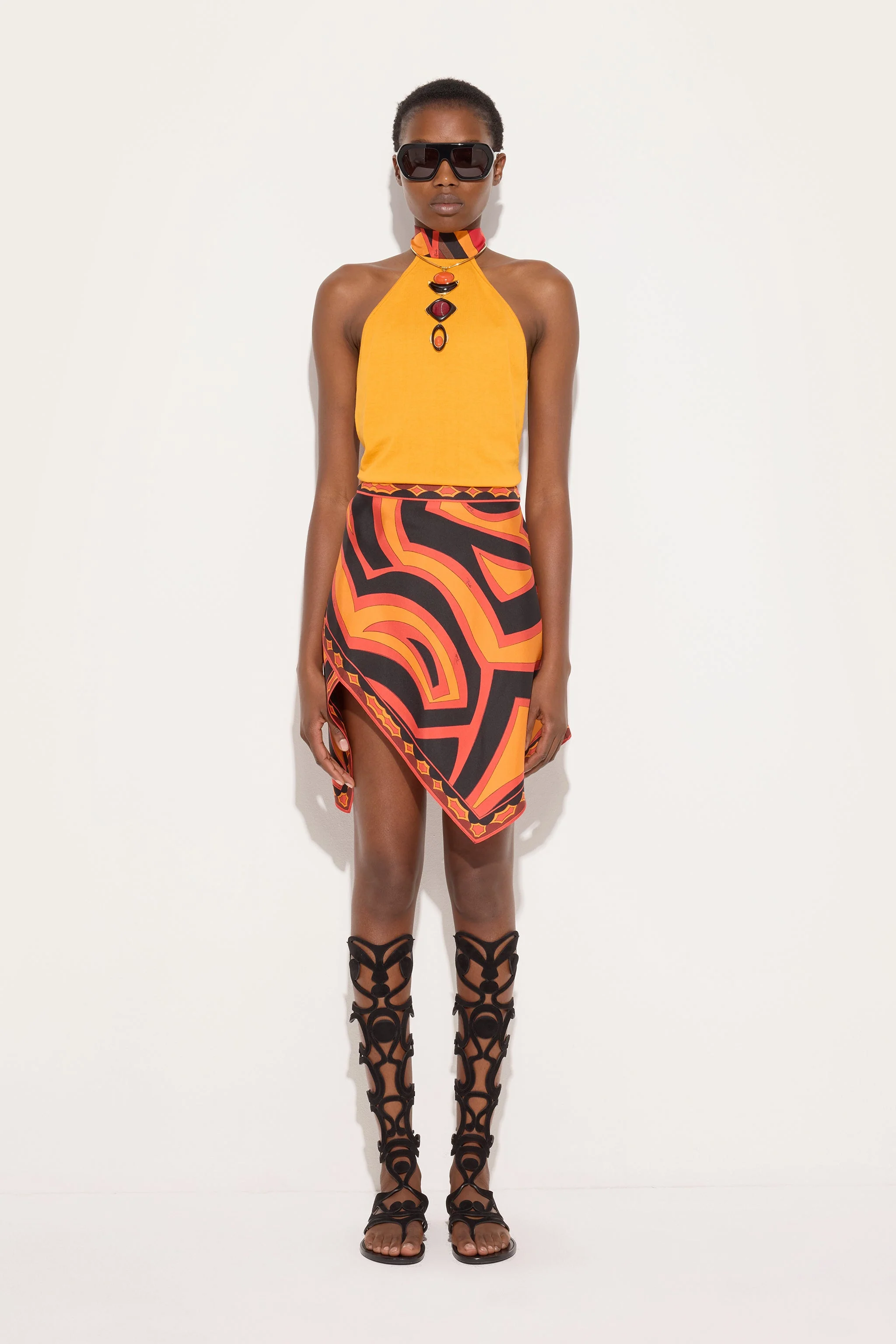 Top con Dettaglio Foulard - Image 3