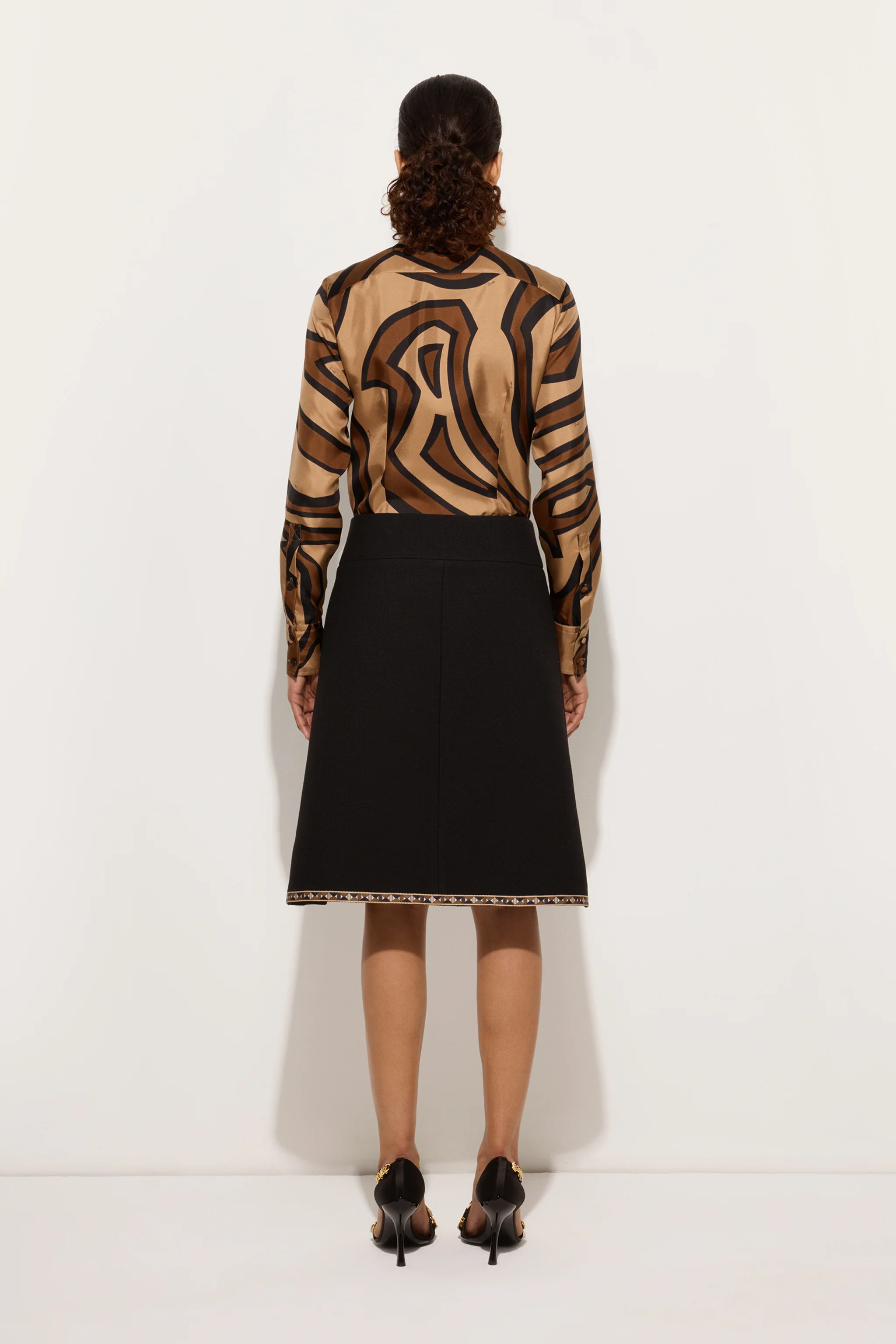 Wool Skirt with Printed Details - Image 4